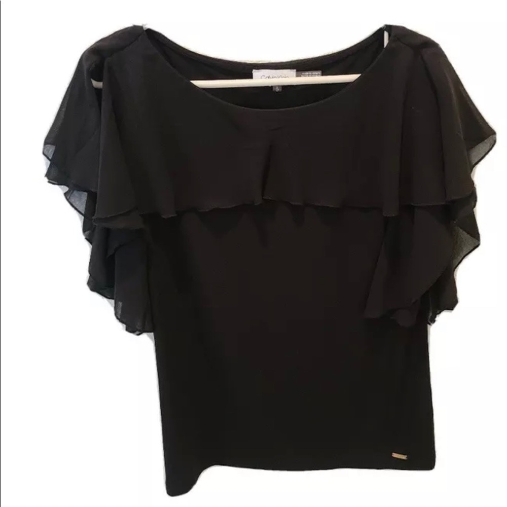 Calvin Klein Ladies Black Blouse